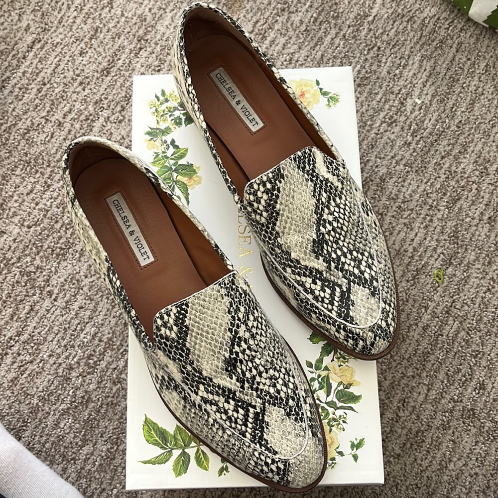 Chelsea & Violet Snake Skin Shoes